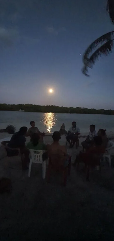 Sunset camping in the R&iacute;a Lagartos Biosphere Reserve