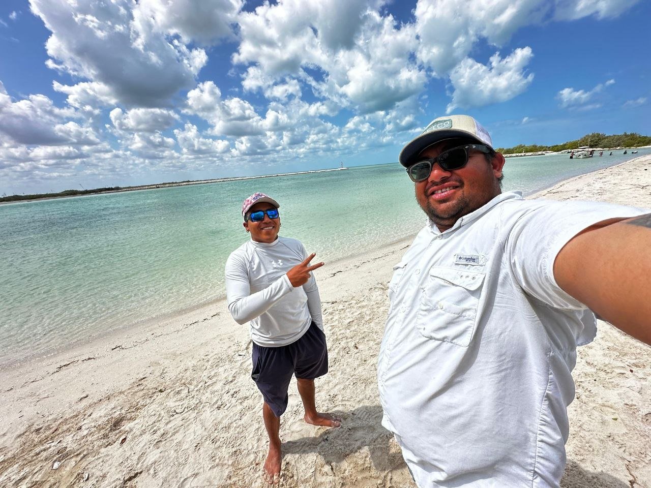 Jorge and Carlos, certified local guides from R&iacute;o Lagartos